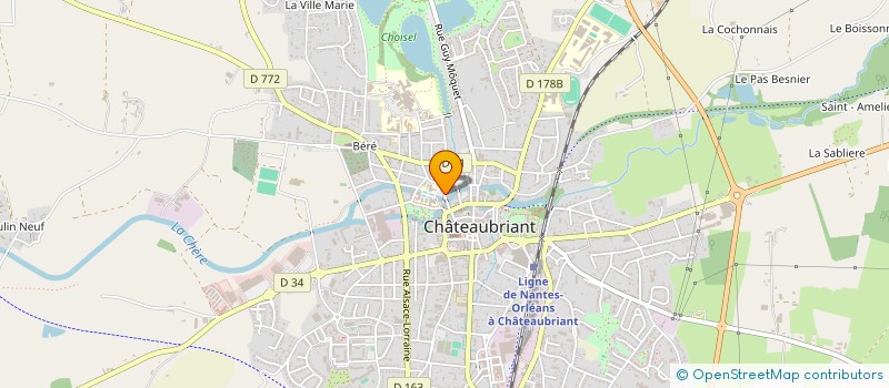localisation de l'entreprise LES BATISSEURS DE CASTEL à CHATEAUBRIANT