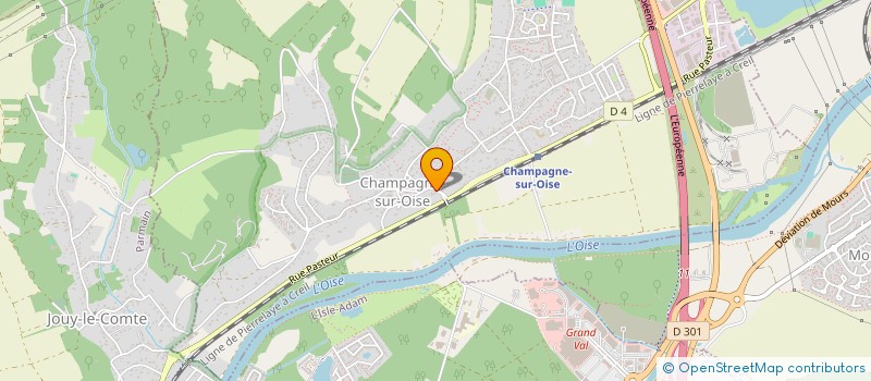 localisation de l'entreprise LES BATISSEURS DE CHAMPAGNE à CHAMPAGNE-SUR-OISE