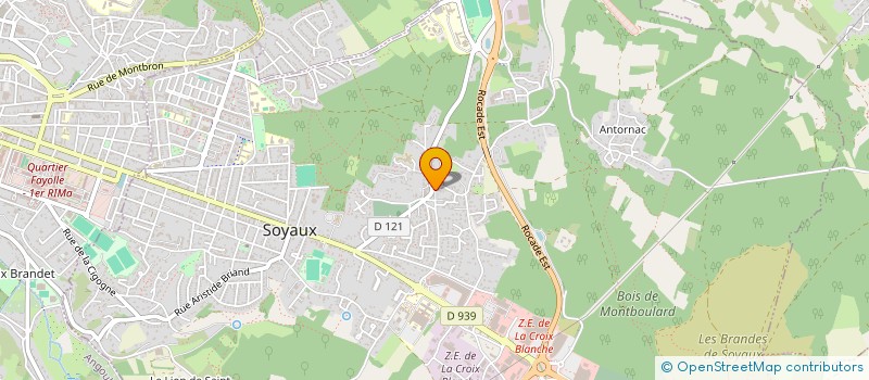 localisation de l'entreprise LES BATISSEURS DE L'ANGOUMOIS  SOYAUX