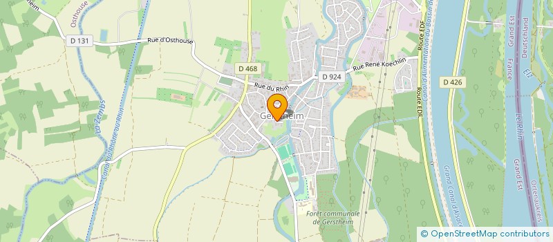 localisation de l'entreprise LES BATISSEURS DE L'AVENIR  GERSTHEIM