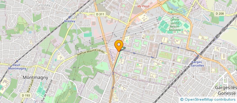 localisation de l'entreprise LES BATISSEURS DE L'ORIENT à SARCELLES