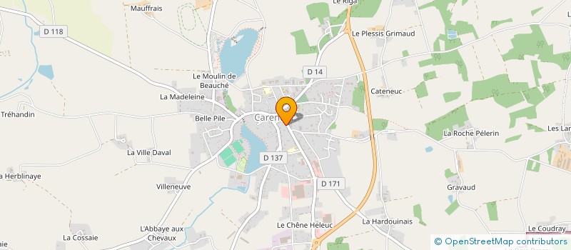 localisation de l'entreprise LES BATISSEURS DE REDON à CARENTOIR