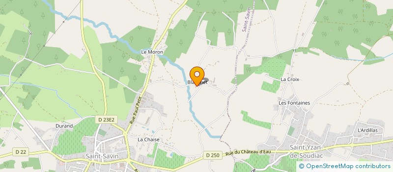 localisation de l'entreprise LES BATISSEURS DES HAUTS DE GIRONDE  SAINT-SAVIN