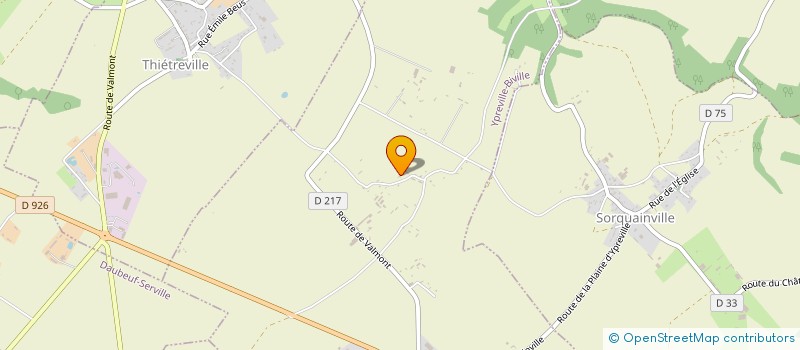 localisation de l'entreprise LES BATISSEURS DU COEUR  YPREVILLE-BIVILLE