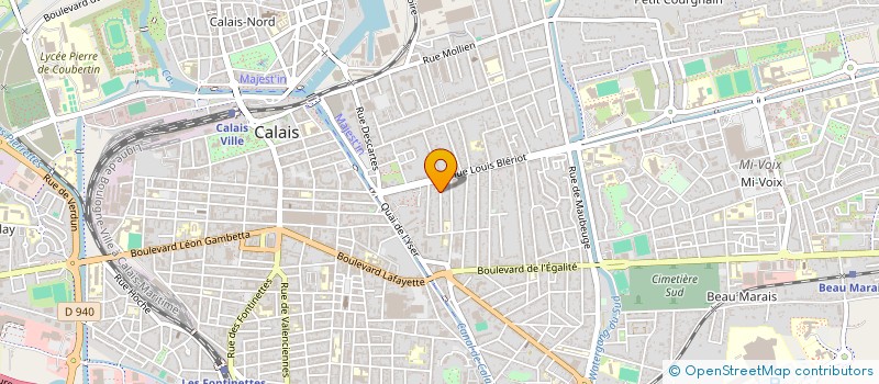 localisation de l'entreprise LES BATISSEURS DU NORD  CALAIS