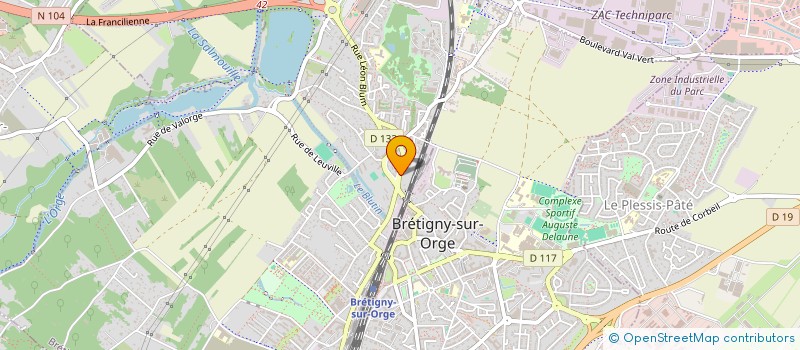 localisation de l'entreprise LES BATISSEURS FRANCAIS  BRETIGNY-SUR-ORGE