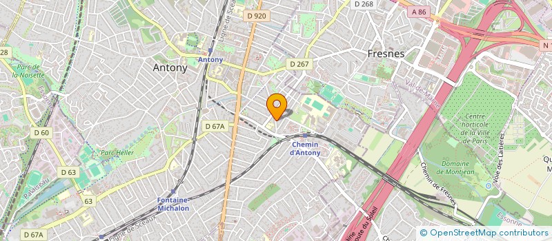 localisation de l'entreprise LES BATISSEURS FRESNOIS à ANTONY