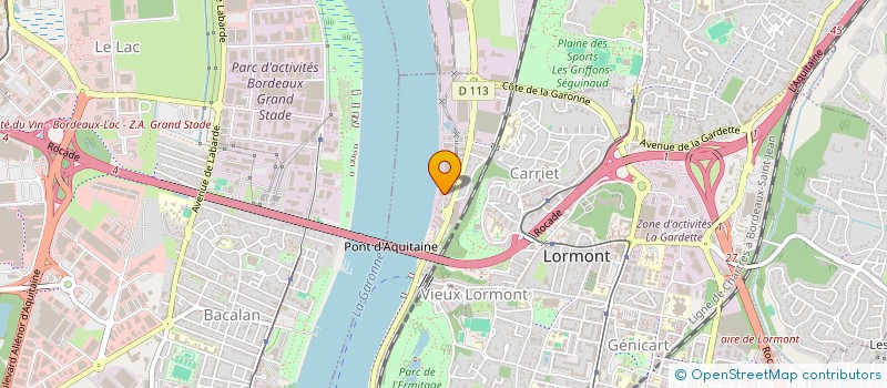 localisation de l'entreprise LES BATISSEURS GIRONDINS à LORMONT
