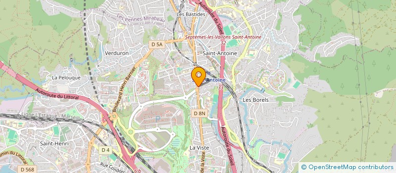 localisation de l'entreprise LES BATISSEURS MARSEILLAIS SAS à MARSEILLE