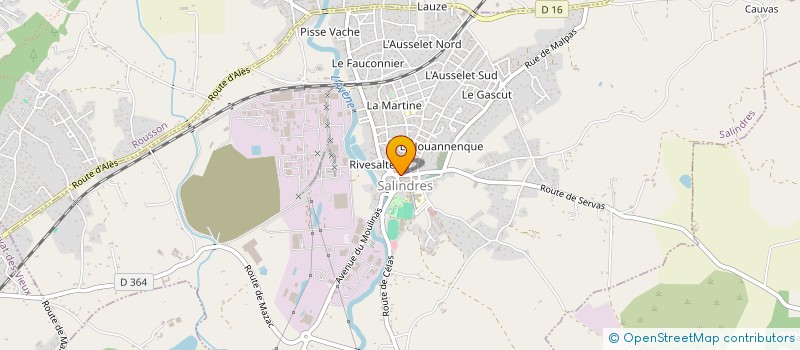 localisation de l'entreprise LES BATISSEURS OCCITANS  SALINDRES