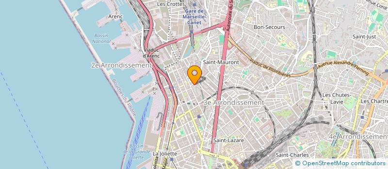 localisation de l'entreprise LES BATISSEURS PROFESSIONNELS MEDITERRANNEENS  MARSEILLE