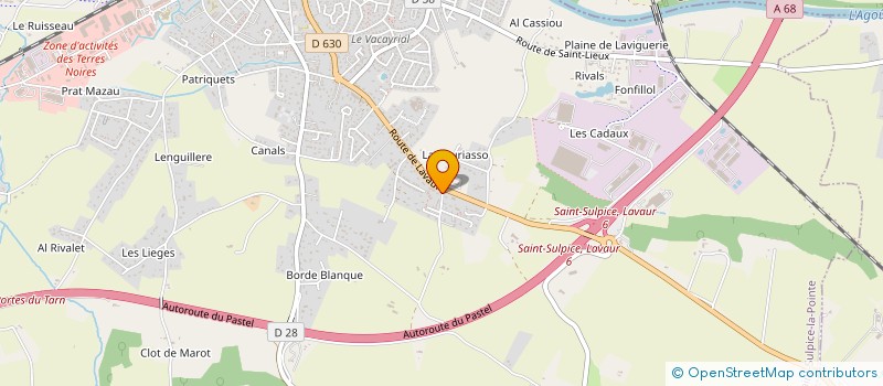 localisation de l'entreprise LES BATISSEURS S.A.S.U LE SAVOIR-FAIRE DES MAINS à SAINT-SULPICE-LA-POINTE