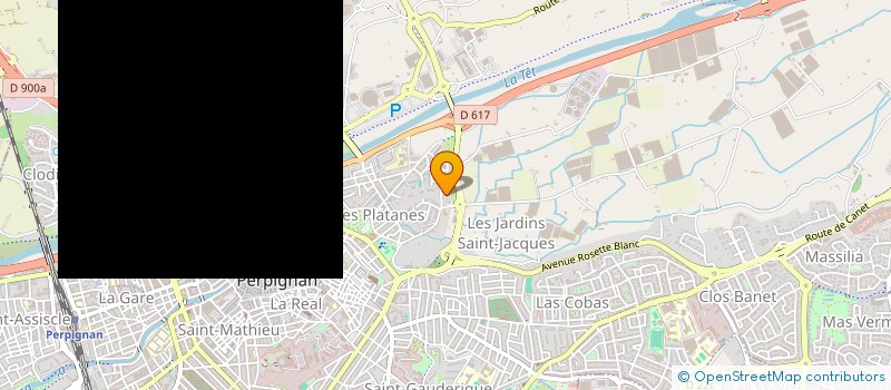 localisation de l'entreprise LES BATISSEURS SAS  PERPIGNAN