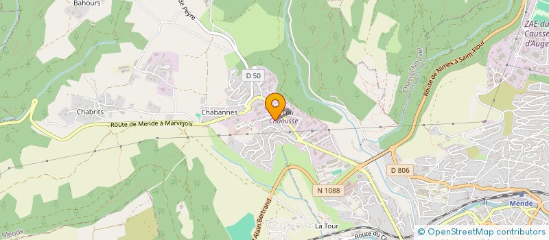 localisation de l'entreprise LES BATISSEURS SUR LE CHEMIN DE SAINT JACQUES DE COMPOSTELLE  MENDE