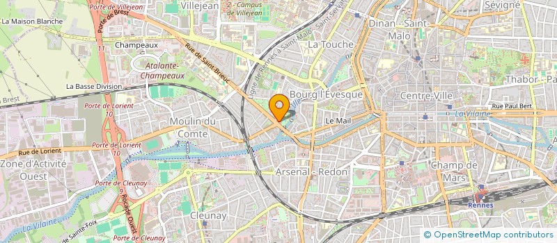 localisation de l'entreprise LES BATISSEUSES à RENNES