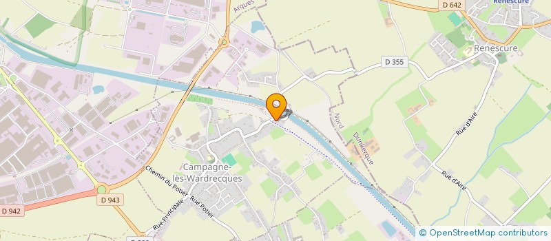 localisation de l'entreprise LES BATONS DE CAMPAGNE  CAMPAGNE-LES-WARDRECQUES