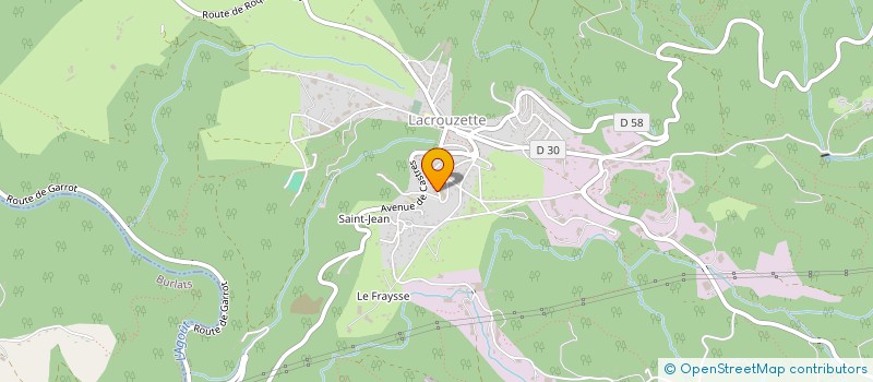 localisation de l'entreprise LES BATONS DU SIDOBRE  LACROUZETTE