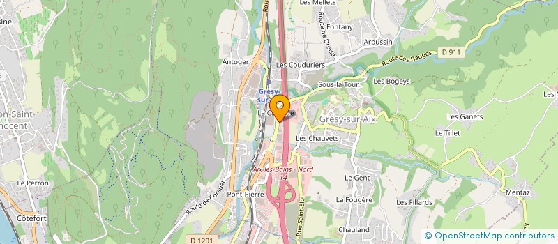 localisation de l'entreprise LES BATOUFFLETTES  GRESY-SUR-AIX