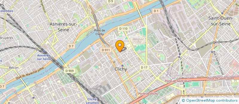 localisation de l'entreprise LES BATS MUSIQUE à CLICHY