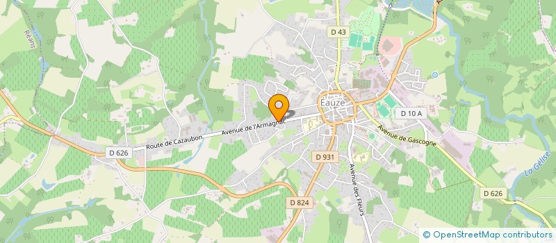 localisation de l'entreprise LES BATTERIES  EAUZE