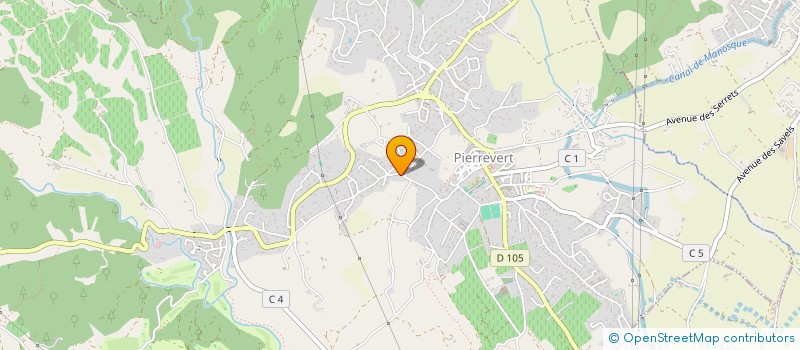 localisation de l'entreprise LES BAUDETS  PIERREVERT