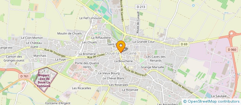 localisation de l'entreprise LES BAUDIN'S  DOUE-EN-ANJOU