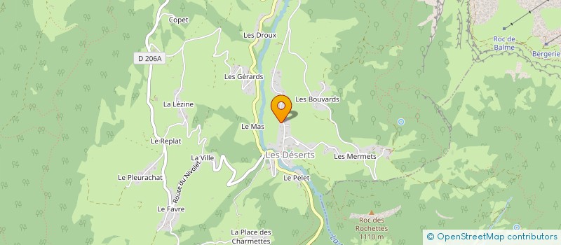 localisation de l'entreprise LES BAUGES EN BOUCHE  LES DESERTS