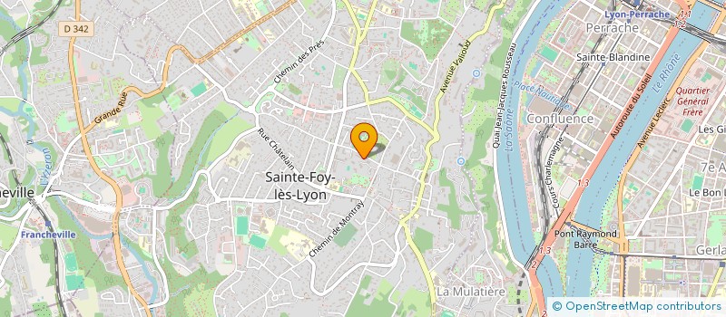 localisation de l'entreprise LES BAULY  SAINTE-FOY-LES-LYON