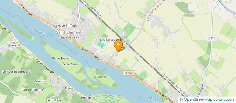 localisation de l'entreprise LES BAUMES  SAINT-CLEMENT-DES-LEVEES