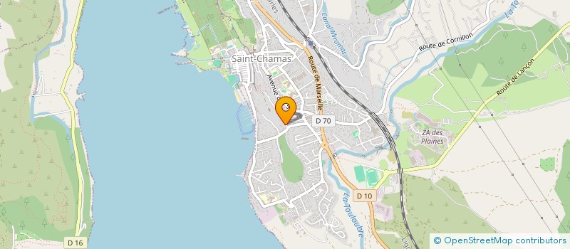localisation de l'entreprise LES BAUMES  SAINT-CHAMAS