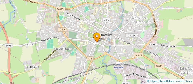 localisation de l'entreprise LES BAYEUNAINS  BAYEUX
