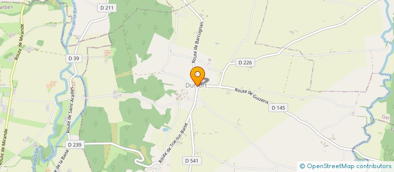 localisation de l'entreprise LES BAYLES  BARCUGNAN