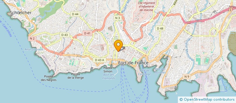 localisation de l'entreprise LES BEATITUDES  FORT-DE-FRANCE