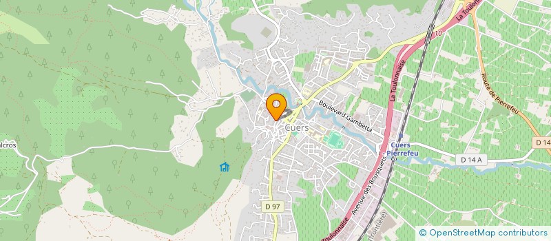 localisation de l'entreprise LES BEATLES  CUERS