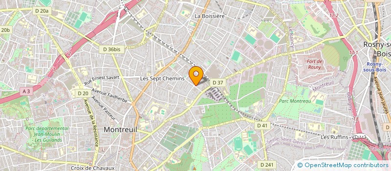 localisation de l'entreprise LES BEAUCERONS à MONTREUIL
