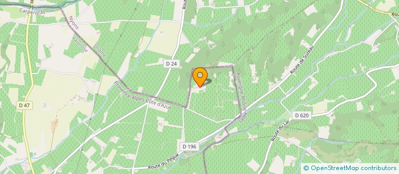 localisation de l'entreprise LES BEAUMETTES à VALREAS
