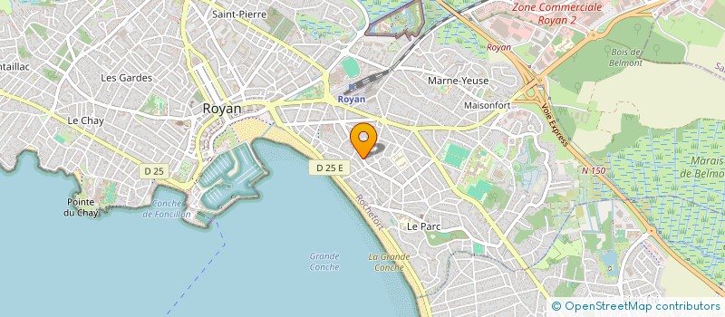 localisation de l'entreprise LES BEAUMONTS  ROYAN