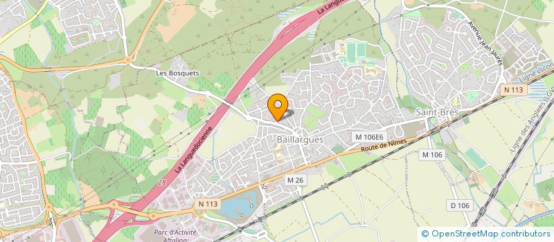 localisation de l'entreprise LES BEAUTES DU SUD à BAILLARGUES