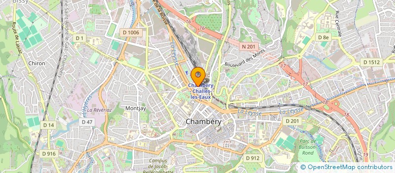 localisation de l'entreprise LES BEAUX ARTS  CHAMBERY