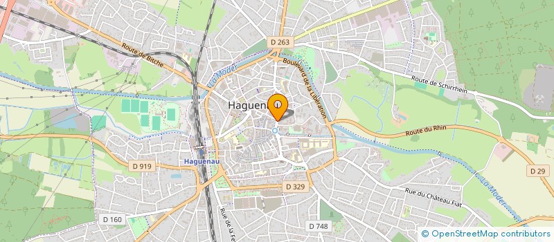 localisation de l'entreprise LES BEAUX ARTS  HAGUENAU