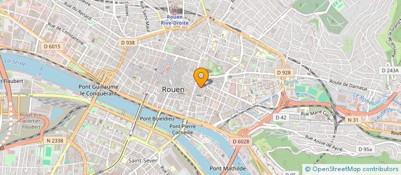 localisation de l'entreprise LES BEAUX ARTS à ROUEN