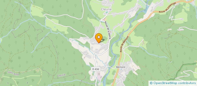 localisation de l'entreprise LES BEAUX CHAMPE  CLEURIE