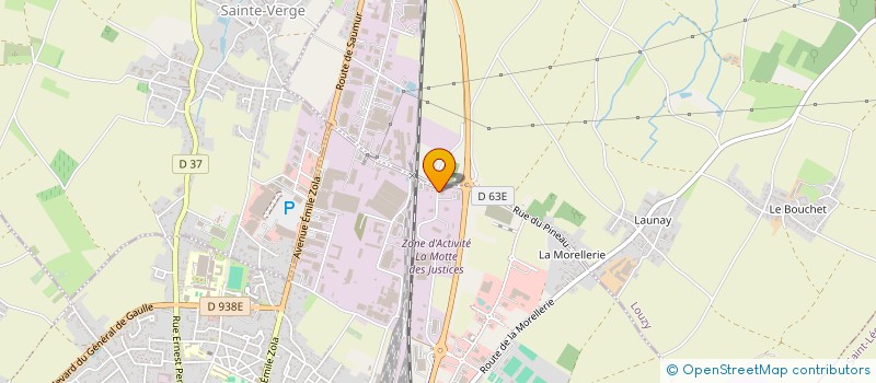 localisation de l'entreprise LES BEAUX CHAMPS  THOUARS