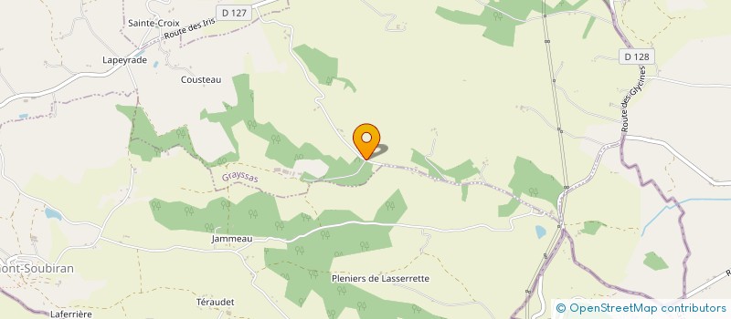 localisation de l'entreprise LES BEAUX COTEAUX DE GRAYSSAS  GRAYSSAS