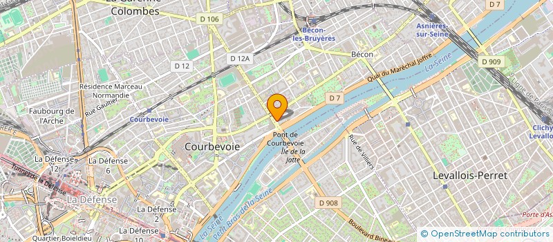 localisation de l'entreprise LES BEAUX ESPRITS à COURBEVOIE