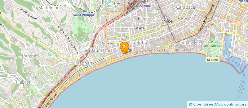 localisation de l'entreprise LES BEAUX FRERES à NICE