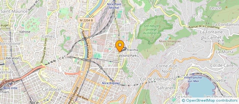 localisation de l'entreprise LES BEAUX JARDINS DE LA COTE à NICE