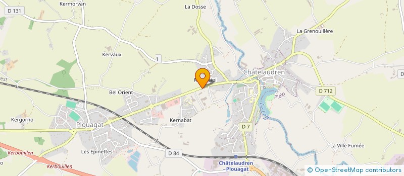 localisation de l'entreprise LES BEAUX JOURS  CHATELAUDREN-PLOUAGAT