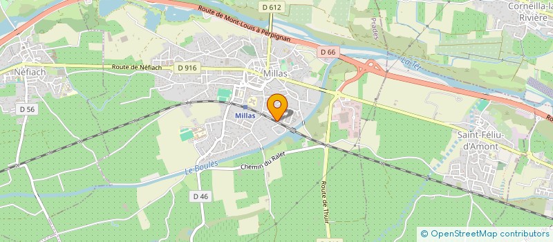 localisation de l'entreprise LES BEAUX JOURS  MILLAS