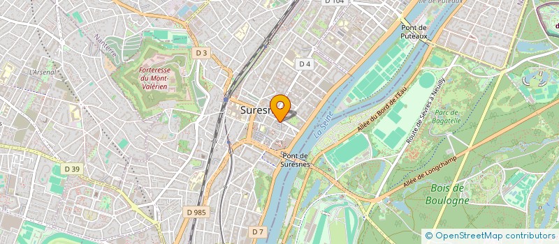 localisation de l'entreprise LES BEAUX JOURS à SURESNES